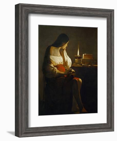 The Magdalene with a Night Light-Georges de La Tour-Framed Giclee Print