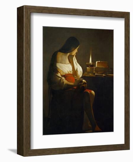 The Magdalene with a Night Light-Georges de La Tour-Framed Giclee Print