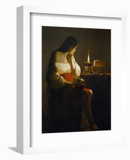 The Magdalene with a Night Light-Georges de La Tour-Framed Giclee Print