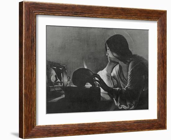 The Magdalene with the Mirror-Georges de La Tour-Framed Giclee Print