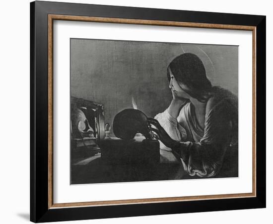 The Magdalene with the Mirror-Georges de La Tour-Framed Giclee Print