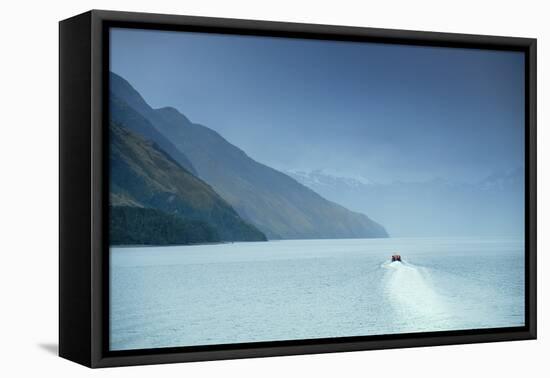 The Magellan Straits and Darwin Mountain range, Alberto de Agostini National Park, Tierra del Fuego-Alex Robinson-Framed Premier Image Canvas