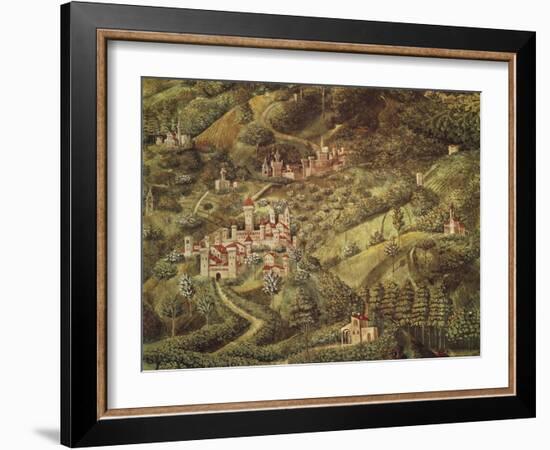 The Magi King's Journey to Bethlehem, 1459-Benozzo Gozzoli-Framed Giclee Print