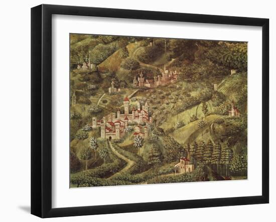 The Magi King's Journey to Bethlehem, 1459-Benozzo Gozzoli-Framed Giclee Print