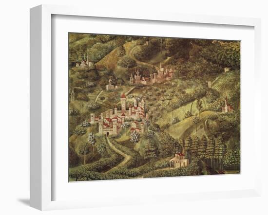 The Magi King's Journey to Bethlehem, 1459-Benozzo Gozzoli-Framed Giclee Print