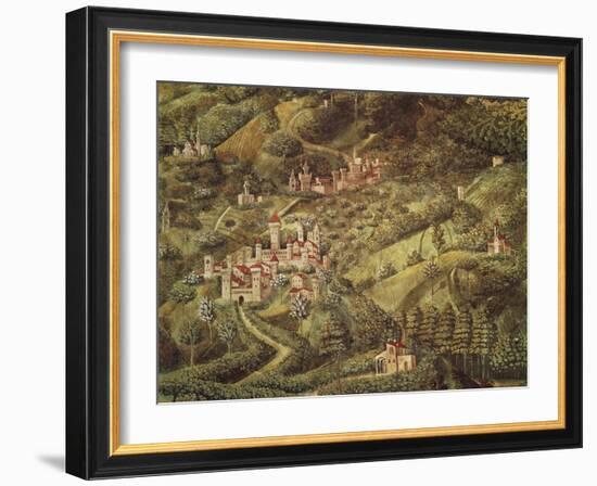 The Magi King's Journey to Bethlehem, 1459-Benozzo Gozzoli-Framed Giclee Print