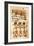 The Magi, Miniature from a Liturgical Parchment Book, Coptic Manuscript, 18th-19th Century-null-Framed Giclee Print