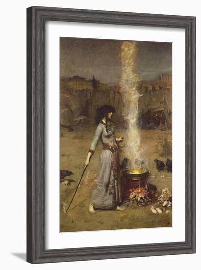 The Magic Circle-John William Waterhouse-Framed Giclee Print