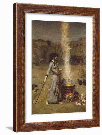 The Magic Circle-John William Waterhouse-Framed Giclee Print