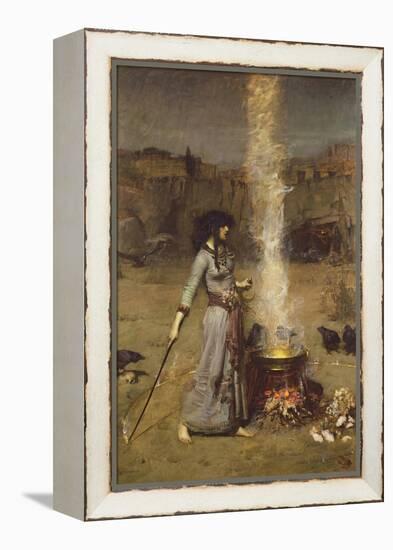 The Magic Circle-John William Waterhouse-Framed Premier Image Canvas