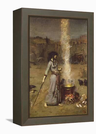 The Magic Circle-John William Waterhouse-Framed Premier Image Canvas