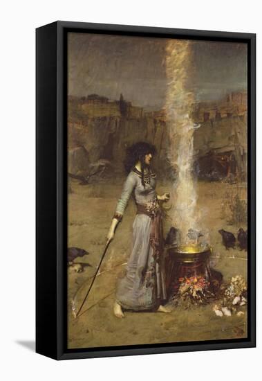 The Magic Circle-John William Waterhouse-Framed Premier Image Canvas