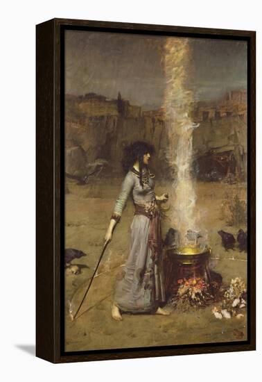 The Magic Circle-John William Waterhouse-Framed Premier Image Canvas