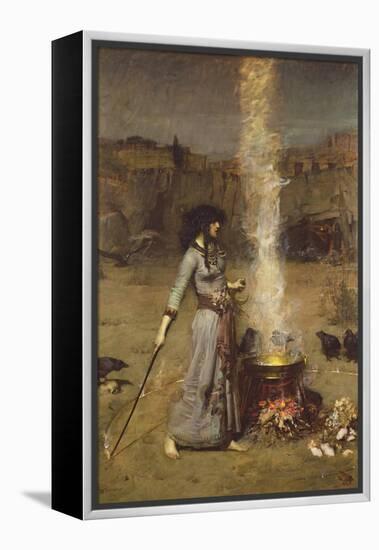 The Magic Circle-John William Waterhouse-Framed Premier Image Canvas