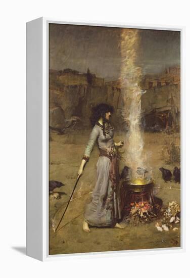 The Magic Circle-John William Waterhouse-Framed Premier Image Canvas