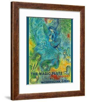 The Magic Flute - Mozart - Metropolitan Opera-Marc Chagall-Framed Giclee Print