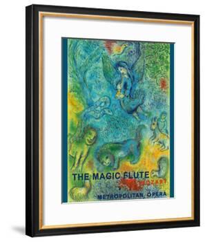 The Magic Flute - Mozart - Metropolitan Opera-Marc Chagall-Framed Giclee Print