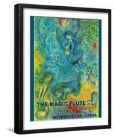 The Magic Flute - Mozart - Metropolitan Opera-Marc Chagall-Framed Giclee Print