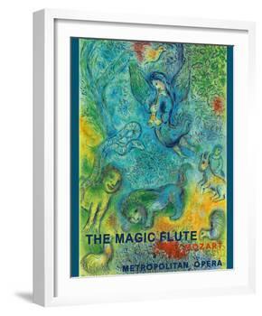 The Magic Flute - Mozart - Metropolitan Opera-Marc Chagall-Framed Giclee Print