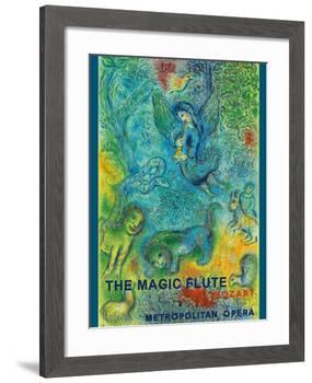 The Magic Flute - Mozart - Metropolitan Opera-Marc Chagall-Framed Giclee Print