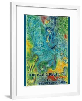 The Magic Flute - Mozart - Metropolitan Opera-Marc Chagall-Framed Giclee Print