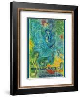 The Magic Flute - Mozart - Metropolitan Opera-Marc Chagall-Framed Art Print