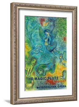 The Magic Flute - Mozart - Metropolitan Opera-Marc Chagall-Framed Art Print