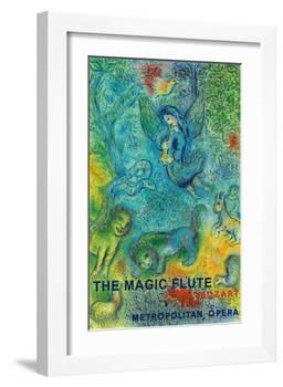 The Magic Flute - Mozart - Metropolitan Opera-Marc Chagall-Framed Art Print