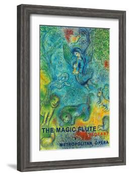 The Magic Flute - Mozart - Metropolitan Opera-Marc Chagall-Framed Art Print