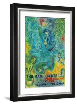 The Magic Flute - Mozart - Metropolitan Opera-Marc Chagall-Framed Art Print