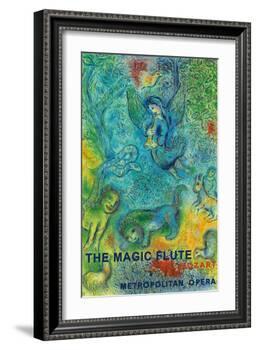 The Magic Flute - Mozart - Metropolitan Opera-Marc Chagall-Framed Art Print