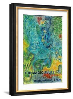 The Magic Flute - Mozart - Metropolitan Opera-Marc Chagall-Framed Art Print