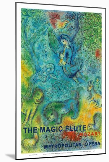 The Magic Flute - Mozart - Metropolitan Opera-Marc Chagall-Mounted Art Print
