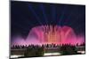 The Magic Fountain Light Show in Front of the National Palace, Barcelona.-Jon Hicks-Mounted Photographic Print