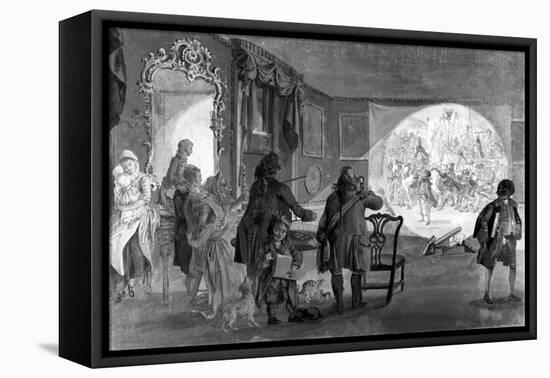 The Magic Lantern, 1730-1809-Paul Sandby-Framed Premier Image Canvas