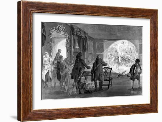 The Magic Lantern, 1730-1809-Paul Sandby-Framed Giclee Print