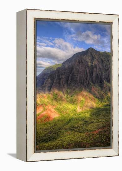 The Magical Hills of Na Pali Coast, Kauai Hawaii-Vincent James-Framed Premier Image Canvas