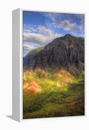 The Magical Hills of Na Pali Coast, Kauai Hawaii-Vincent James-Framed Premier Image Canvas