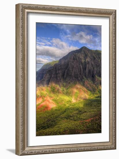 The Magical Hills of Na Pali Coast, Kauai Hawaii-Vincent James-Framed Photographic Print