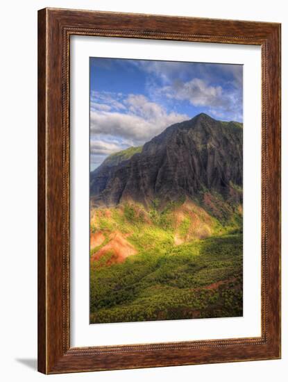 The Magical Hills of Na Pali Coast, Kauai Hawaii-Vincent James-Framed Photographic Print