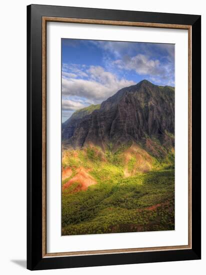 The Magical Hills of Na Pali Coast, Kauai Hawaii-Vincent James-Framed Photographic Print