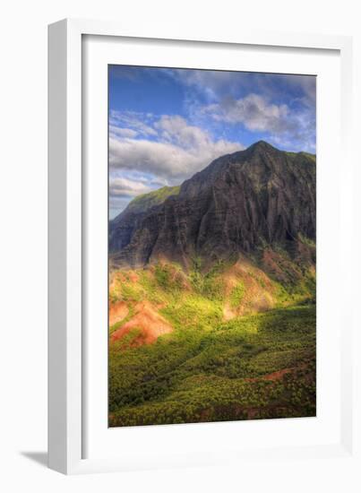 The Magical Hills of Na Pali Coast, Kauai Hawaii-Vincent James-Framed Photographic Print