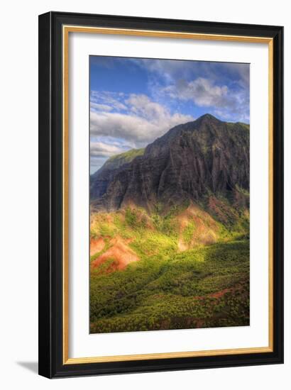 The Magical Hills of Na Pali Coast, Kauai Hawaii-Vincent James-Framed Photographic Print