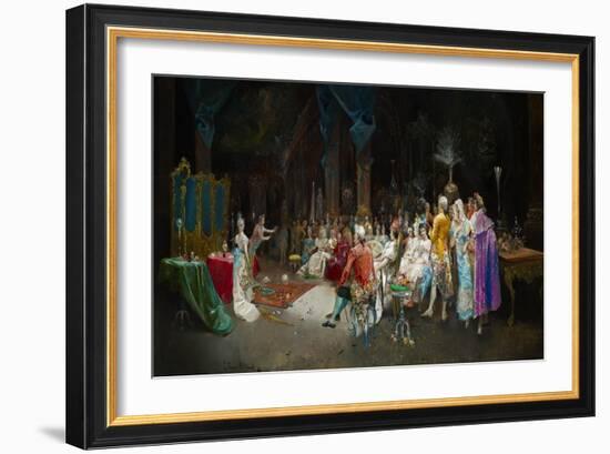 The Magician at the Palace-Eugenio Lucas Villaamil-Framed Giclee Print