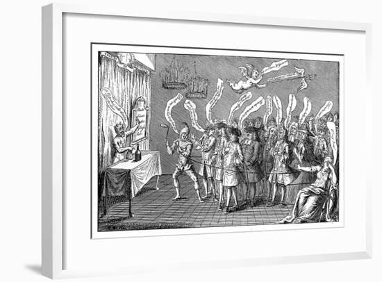 The Magician or Bottle Cungerer. English Credulity: Or, Ye'Re All Bottled, 1749-null-Framed Giclee Print