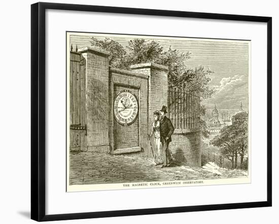 The Magnetic Clock, Greenwich Observatory-null-Framed Giclee Print