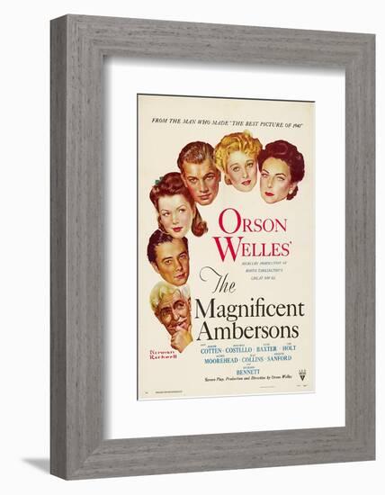 The Magnificent Ambersons, Agnes Moorehead, Dolores Costello, 1942-null-Framed Photo