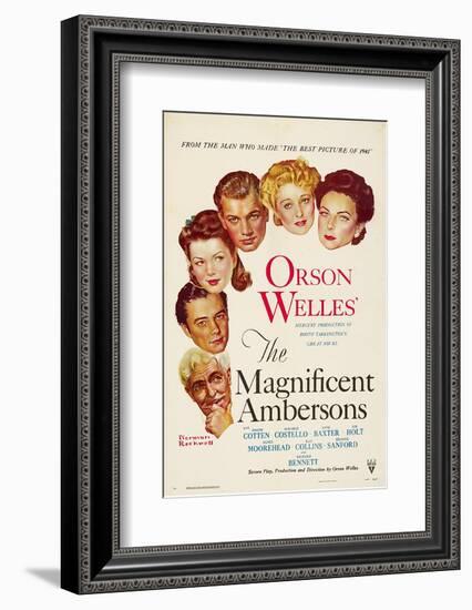 The Magnificent Ambersons, Agnes Moorehead, Dolores Costello, 1942-null-Framed Photo