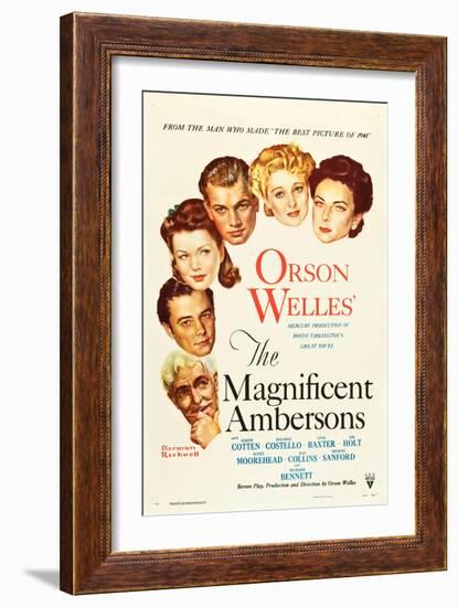 The Magnificent Ambersons-null-Framed Art Print