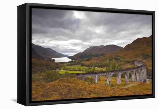 The Magnificent Glenfinnan Viaduct in the Scottish Highlands, Argyll and Bute, Scotland, UK-Julian Elliott-Framed Premier Image Canvas